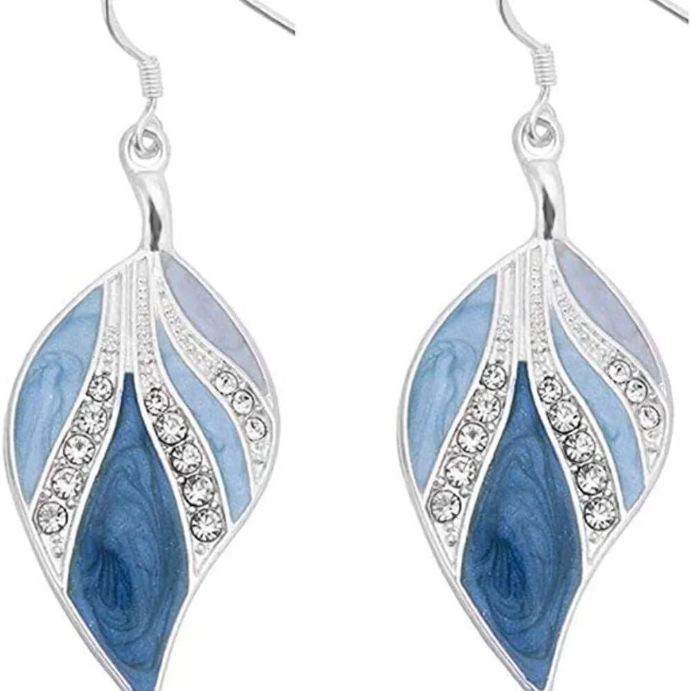 Sterling Silver Dangle Earrings Bohiemian Copper Teardrop Lightweight Hypoallerg